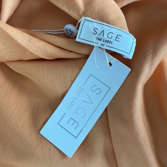 Sage The Label Apricot Midi Slip Dress Size XS - Picture 5 of 5
